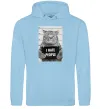 Женская толстовка (худи) I hate people Голубой Женская толстовка (худи) I hate people Голубой фото