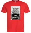 Мужская футболка I hate people Красный Мужская футболка I hate people Красный фото