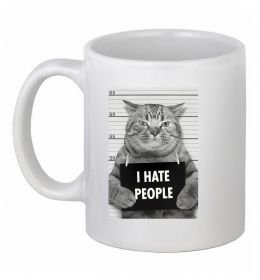 Чашка керамическая I hate people