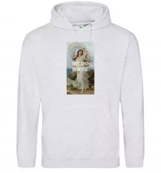 Чоловіча толстовка (худі) Ebis ono by horse Сірий меланж фото