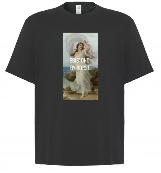 Футболка Оверсайз Ebis ono by horse Чорний фото