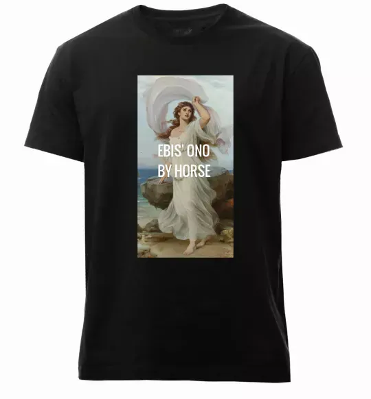 Мужская премиум футболка Ebis ono by horse Черный фото