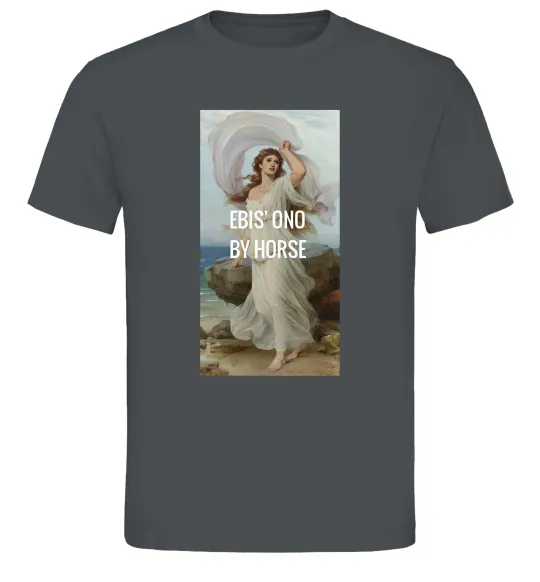 Чоловіча футболка Ebis ono by horse Графіт фото