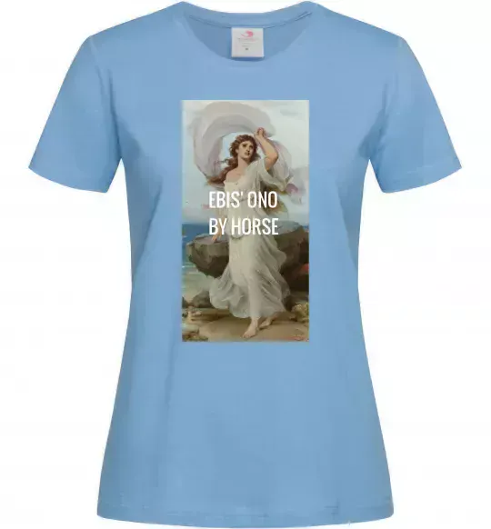 Жіноча футболка Ebis ono by horse Блакитний фото