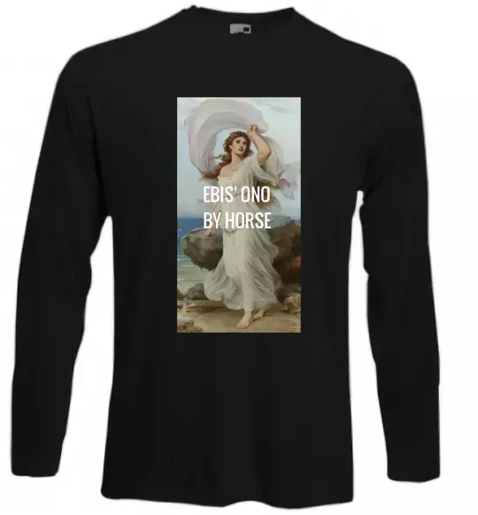 Лонгслив Ebis ono by horse Черный фото