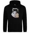Чоловіча толстовка (худі) Здивований кіт Чорний Чоловіча толстовка (худі) Здивований кіт Чорний фото