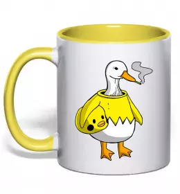 Чашка с цветной ручкой