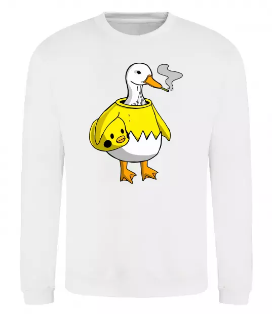 Свитшот Качка аніматор Белый фото