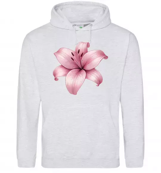 Женская толстовка (худи) Лілія Серый меланж фото