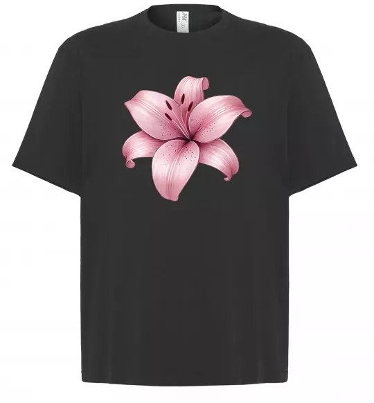 Футболка Оверсайз Лілія Чорний фото