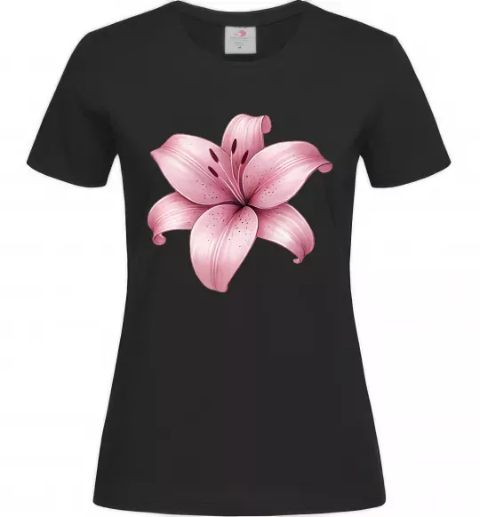 Женская футболка Лілія Черный фото