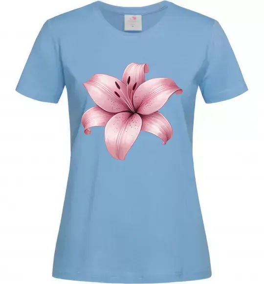 Женская футболка Лілія Голубой фото