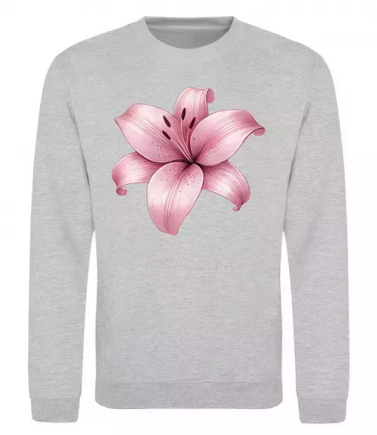 Світшот Лілія Сірий меланж фото