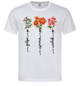 Мужская футболка Квіти Добро Щастя Любов