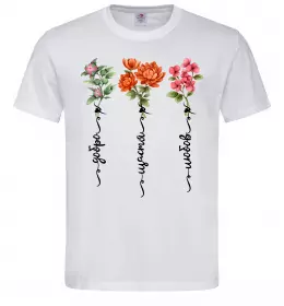 Чоловіча футболка Розы Білий фото