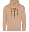 Чоловіча толстовка (худі) Квіти Добро Щастя Любов Пісочний фото