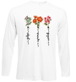Лонгслив Квіти Добро Щастя Любов