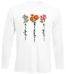 Лонгслив Квіти Добро Щастя Любов Белый фото