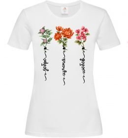 Жіноча футболка Квіти Добро Щастя Любов