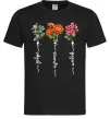 Мужская футболка Квіти Добро Щастя Любов Черный фото