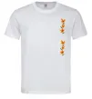 Чоловіча футболка Квіти помаранчеві Білий фото