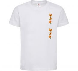 Дитяча футболка Квіти помаранчеві Дитяча футболка Квіти помаранчеві