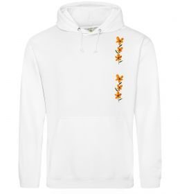 Жіноча толстовка (худі) Квіти помаранчеві