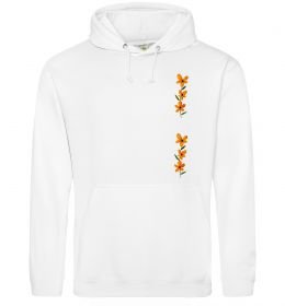 Чоловіча толстовка (худі) Квіти помаранчеві