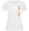 Женская футболка Квіти помаранчеві Белый фото
