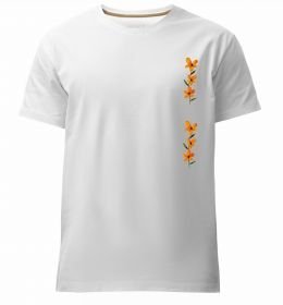 Мужская премиум футболка Квіти помаранчеві