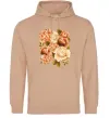 Жіноча толстовка (худі) Троянди Пісочний Жіноча толстовка (худі) Троянди Пісочний фото