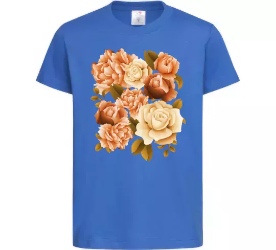 Дитяча футболка Троянди Яскраво-синій фото