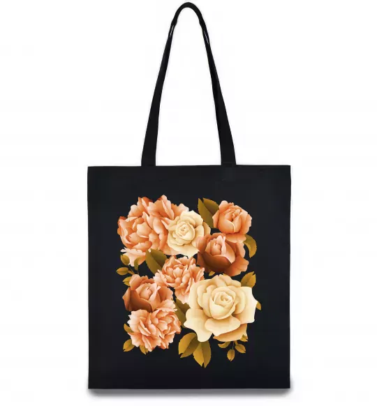 Эко-сумка Троянди Черный фото