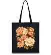 Эко-сумка Троянди Черный Эко-сумка Троянди Черный фото