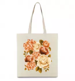 Эко-сумка Легені квіти Бежевый фото