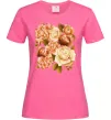 Женская футболка Троянди Ярко-розовый фото