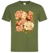Мужская футболка Троянди Оливковый Мужская футболка Троянди Оливковый фото