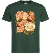 Мужская футболка Троянди Темно-зеленый Мужская футболка Троянди Темно-зеленый фото