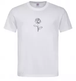 Чоловіча футболка Розы Білий фото