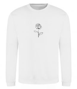 Світшот Троянда ЧБ ВИШИВКА