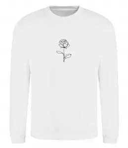 Світшот Мозок з квітами Чорний фото