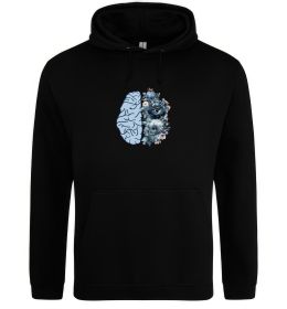 Чоловіча толстовка (худі) Мозок з квітами