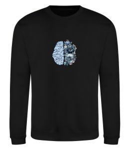 Світшот Мозок з квітами