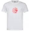 Чоловіча футболка Мозок квіти Білий фото