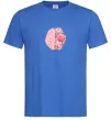 Чоловіча футболка Мозок квіти Яскраво-синій фото