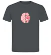 Чоловіча футболка Мозок квіти Графіт фото