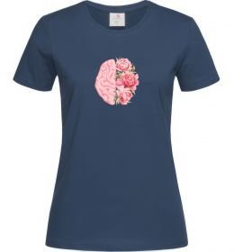 Жіноча футболка Мозок квіти