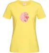 Жіноча футболка Мозок квіти Лимонний фото
