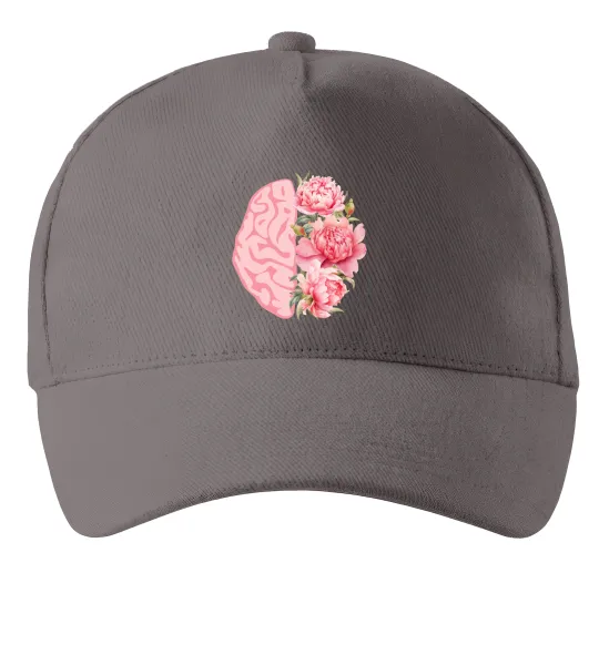 Кепка Мозок квіти Серый фото