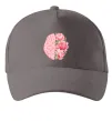 Кепка Мозок квіти Серый фото